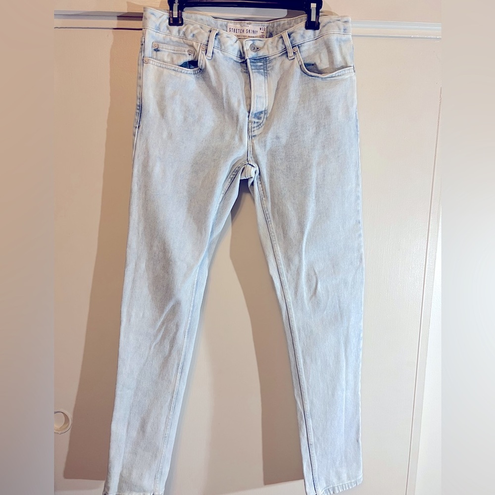 Topman Stretch Skinny 32x32 cloud like wash